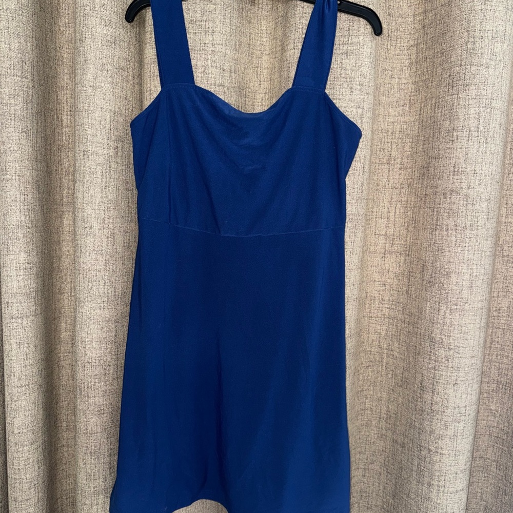 SO Vibrant Blue soft and stretchy dress